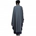 Embroidery Irani Kaftan with contrast border-Grey
